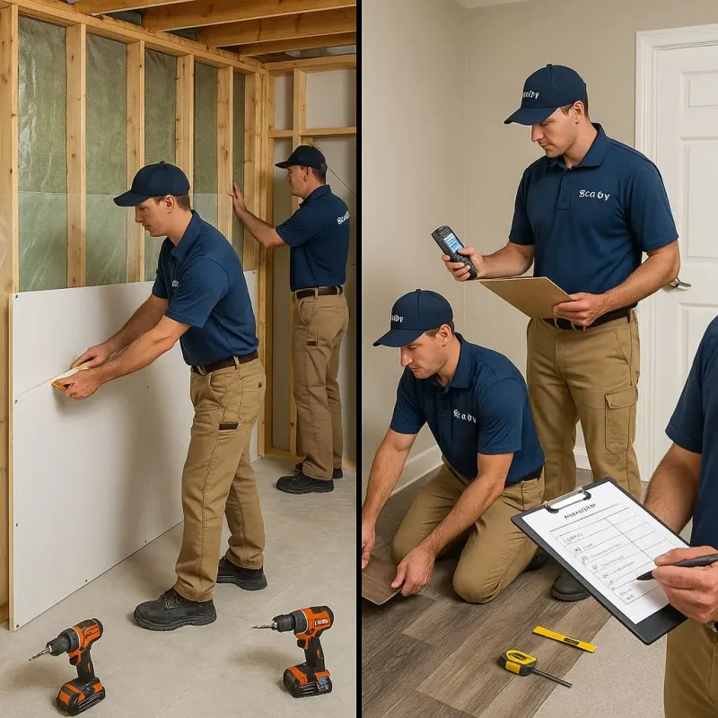 Repairs and Reconstruction process in El Verano, CA
